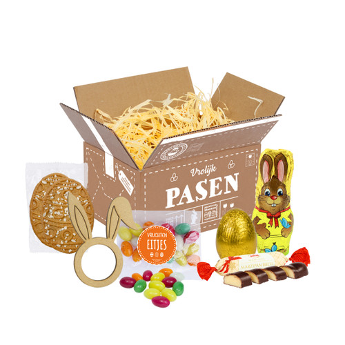 Paasdoosje met o.a. Paaskoeken - Paaspakket