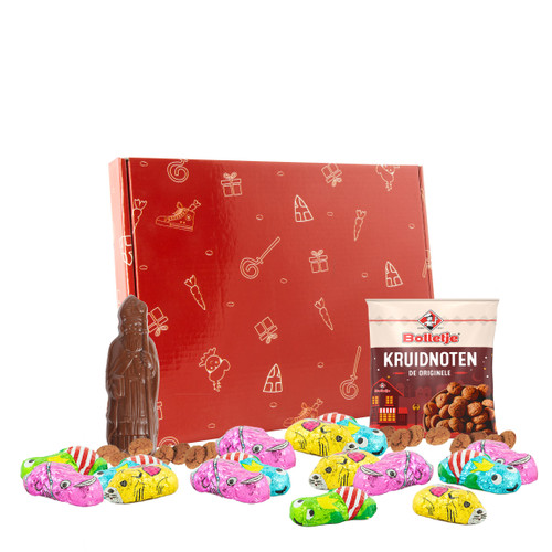 Sint pakket - Brievenbusdoos gevuld met o.a. kikkers en muizen