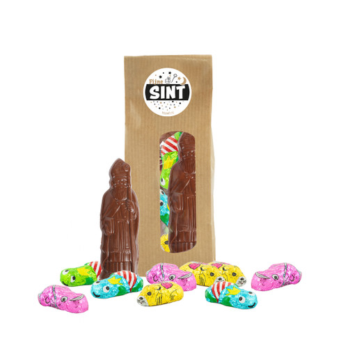 Papieren vensterzakje - Papieren zakje met kikkers en muizen