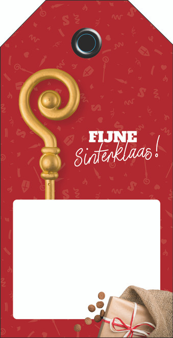 Logolabel G met strikelastiekje Logolabel G met strikelastiekje