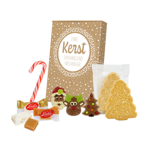 Relatiegeschenk Kerst - Brievenbusdoosje met o.a. Kerstchocolade