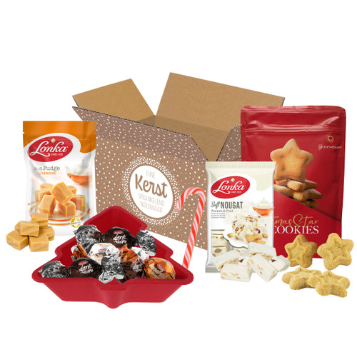 Kerstpakket - Kerstdoos met o.a. Kerstschaaltje