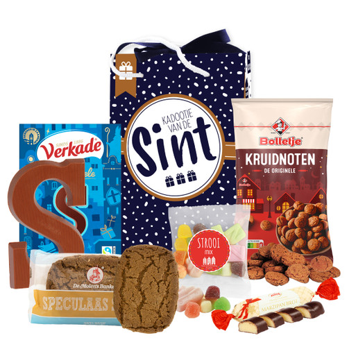 Sinterklaaspresentje - Sinterklaastas met o.a. chocoladeletter