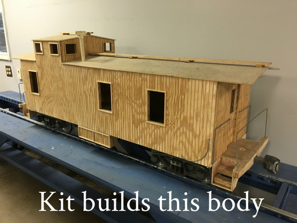 Wood Caboose End Cupola Body (Kit) $995