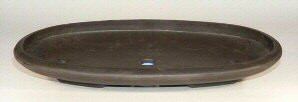 Brown Mica Forest Bonsai Pot - Oval OD:22" x 12.75" x 2" ID:20.75" x 11.5" x 1.5"