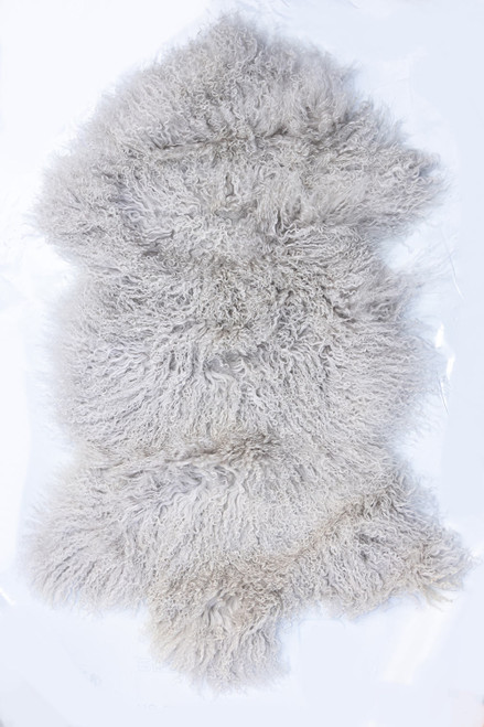 Mongolian  Sheepskin Rug 700x1100mm Ivory