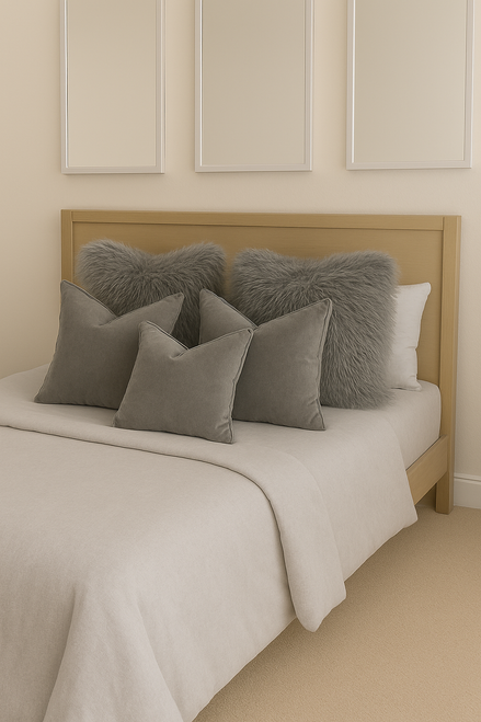 Mongolian Sheepskin Cushion 40x40cm Serenity