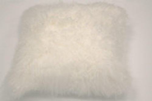 Mongolian Sheepskin cushion Frost 40x40cmwith insert
