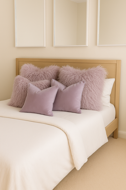 Mongolian  sheepskin cushion 40x40