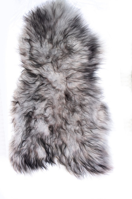 Icelandic  Sheeepskin  Rugs  75x1150mm Grey Dark  edges