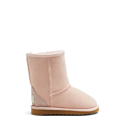 Kids  Short Ugg  Boots.Pastel Pink.Merino  Wool