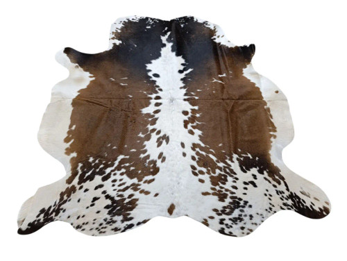 Brown &  White  Spotty Craft  Cowhide 168x168cm