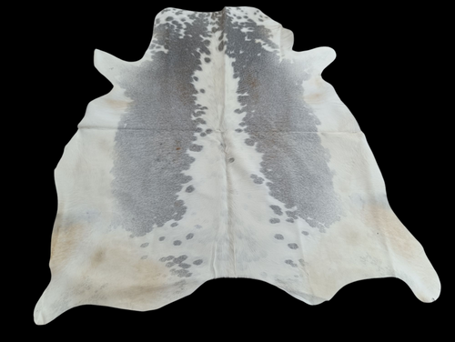 Gray  &  White  Craft  Cowhide 160x160cm