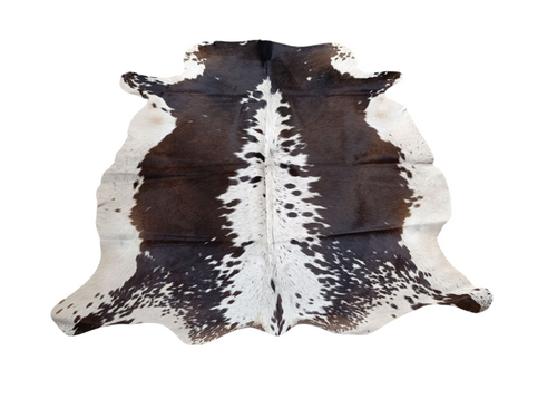 Brown & White Spotty Cowhide 112x133cm