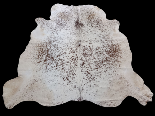 Spotty Brown &  White  Craft Cowhide  173x180cm