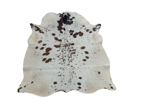 Brown &  White  Spotty Craft Cowhide 119x112cm