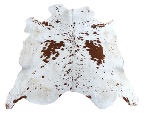 Brown & White Spotty  Craft Cowhide 184x170cm