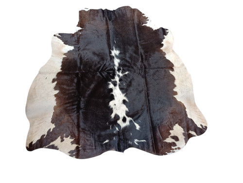 Brown &  White  Spotty  Craft Cowhide 126x126cm