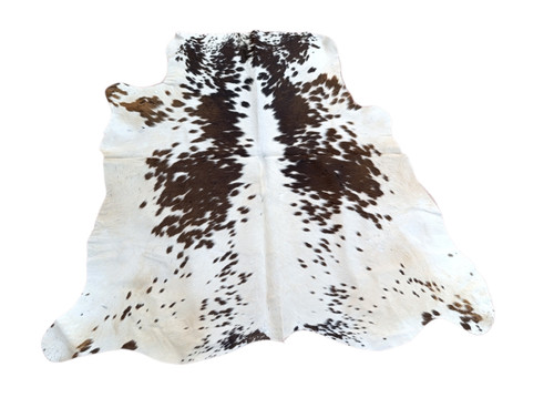Brown &  White  Spotty Craft Cowhide  130x147cm