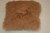 Mongolian Sheepskin cushion Toffee with  insert 40x40