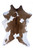 Calf Skin Brown &  White  50X90cm