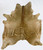 Cappuccino cowhide rug with rich brown tones and smooth natural finish