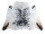 Grey Spotty Craft  cowhide  157x162cm