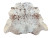 Spotty Brown Craft  Cowhide  170x167cm