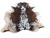 Brown &White Spotty Craft  Cowhide 183x177cm