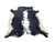 Black &  White  Craft Cowhide  125x140cm