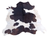 Dark Brown &  White  Craft  Cowhide  155x164cm
