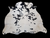Spotty  Black &  White  Cowhide   125x143cm