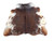 Brown &  White  Spotty  Craft Cowhide 126x142cm