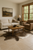 Salt & Pepper Brown Brazilian Leather Cowhide with FREE Nonslip Corners