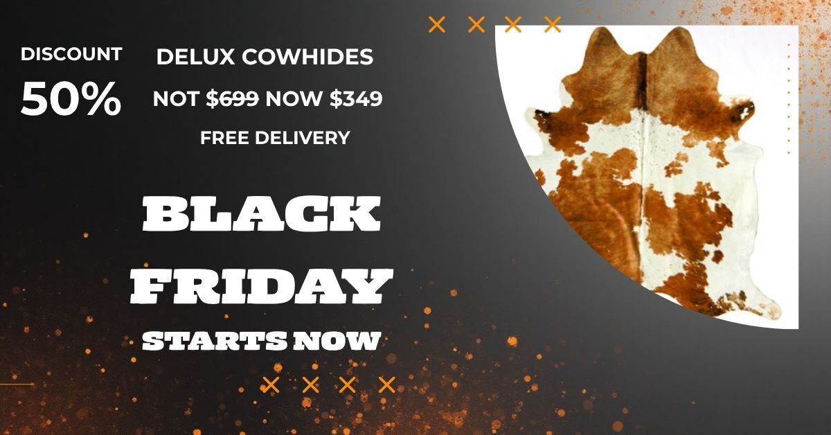 Cowhide Rug Shown in a Modern  Lounge  setting