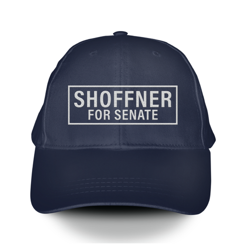 Shoffner For Senate (Embroidered Navy Baseball Cap)