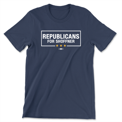 Republicans For Shoffner (Unisex Navy Tee)