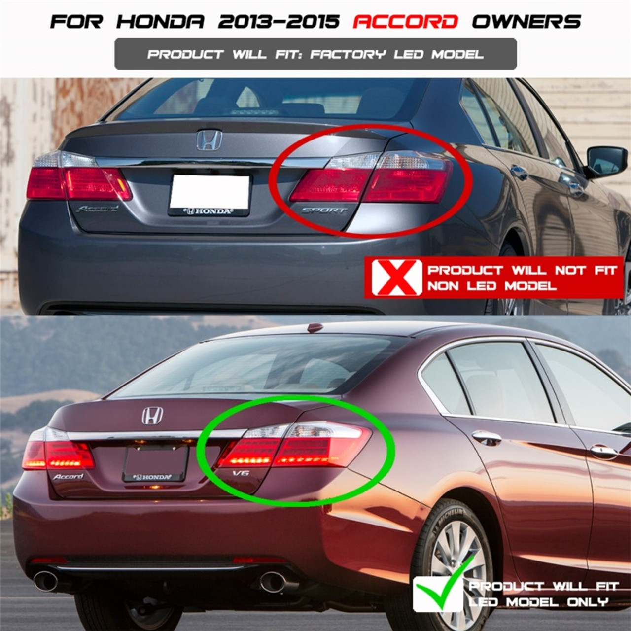 2015 honda accord tail lights discount