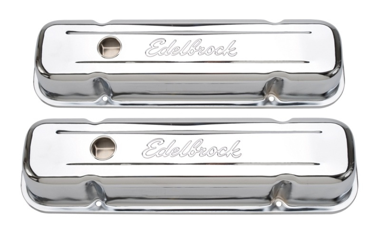 Buy Edelbrock Valve Cover Signature Series Pontiac 1962-1979 301-455 CI V8  Tall Chrome 4457 for 76.06 at Armageddon Turbo  Performance