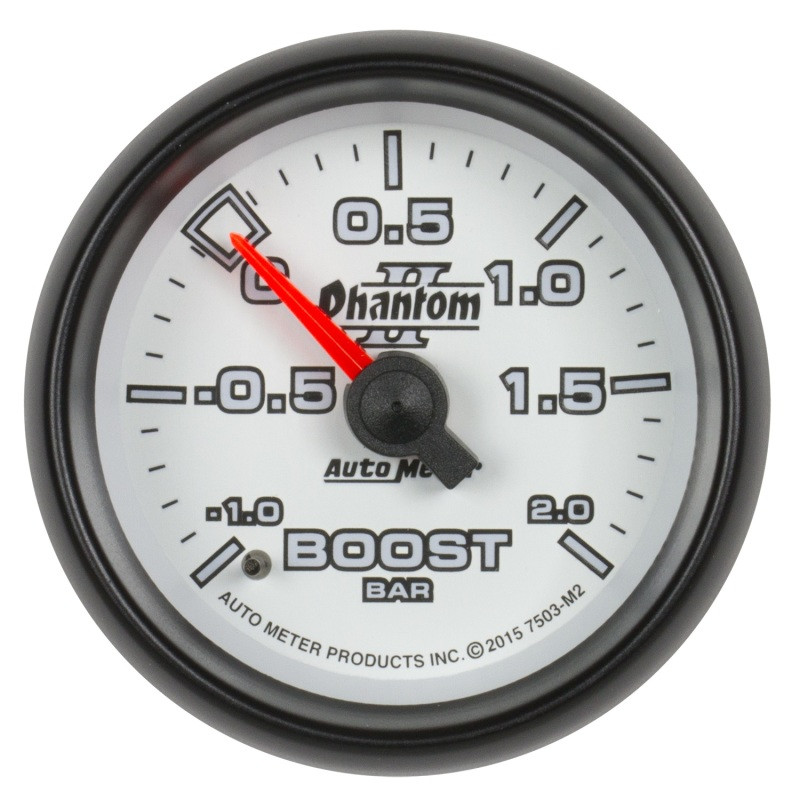 AUTO METER 4711 Carbon Fiber Mechanical Fuel Pressure Gauge