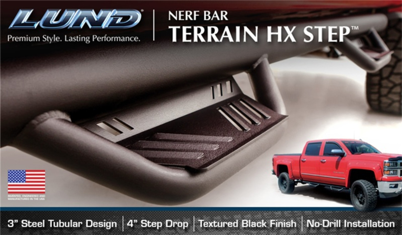 Buy Lund 09-15 Dodge Ram 1500 Crew Cab (Built Before 7/1/15) Terrain HX  Step Nerf Bars - Black - 34641358 for 587.61 at Armageddon Turbo u0026  Performance