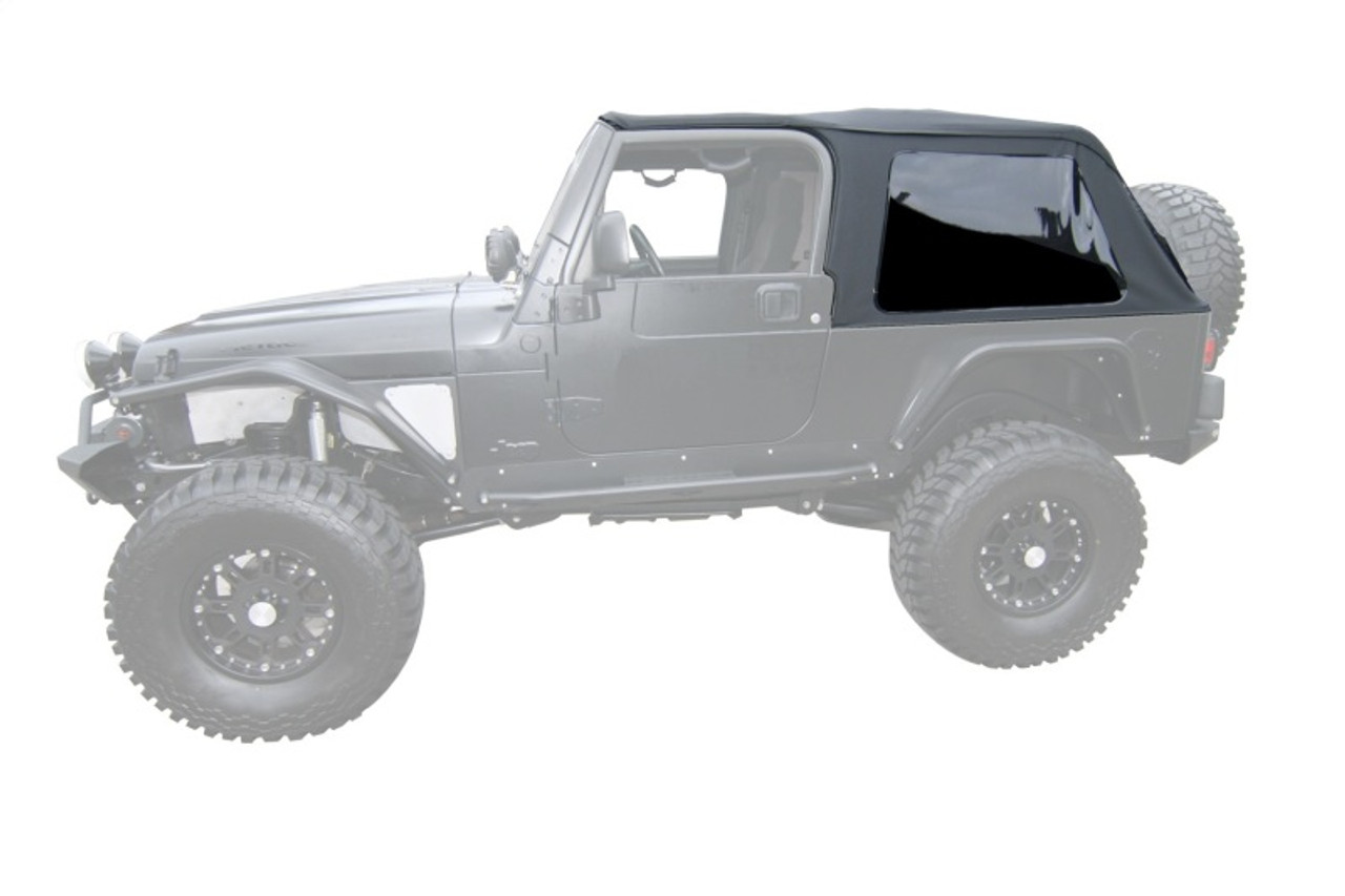 Rampage - RAM109635 | Rampage 2004-2006 Jeep Wrangler(TJ) LJ Unlimited  Frameless Soft Top Kit - Black Diamond - 109635 | Armageddon Turbo &  Performance