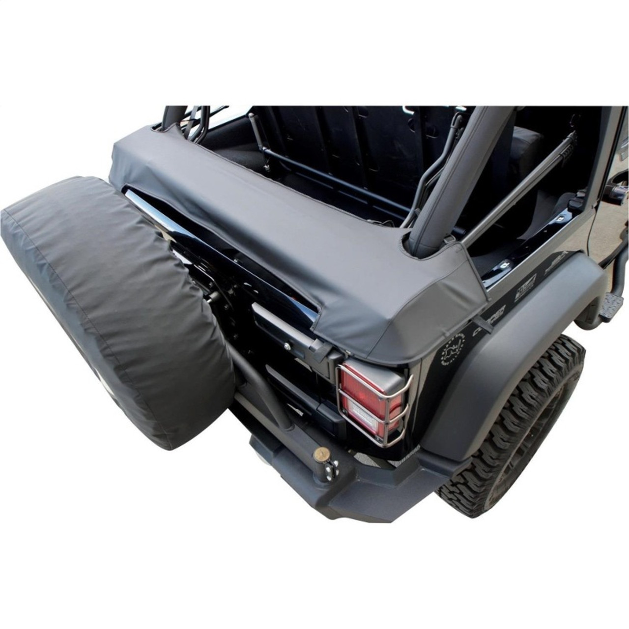 Rampage Fitts 2007-2018 Jeep Wrangler（JK）ソフトトップストレージブーツ - ブラックダイヤモンドRampage Fits 2007-2018 Jeep Wrangle