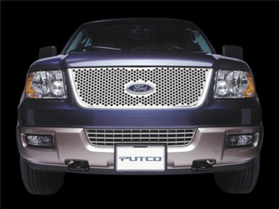 Putco 84130 Stainless Steel Punch Honeycomb Grille Overlay for 97-98 Ford F-150