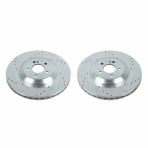 Power Stop 19-20 Mercedes-Benz CLS450 Rear Evolution Drilled & Slotted Rotors - Pair - EBR1681XPR