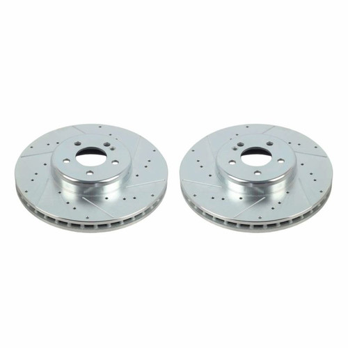 Power Stop 16-20 Mercedes-Benz GLC300 Front Evolution Drilled & Slotted Rotors - Pair - EBR1682XPR