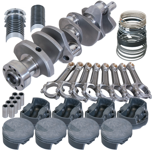 Eagle Chevy 454 1Pc 4.250in Crank 6.385in I-Beam Rod -3cc Flat Top 4.350in Pistons Rotating Assembly - 18020L100 Photo - Primary
