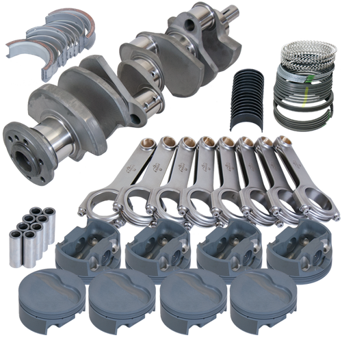 Eagle Pontiac 455 4.500in Crank 6.800in H-Beam -6cc Flat Top 4.185in Pistons Rotating Assembly - 515044185 Photo - Primary