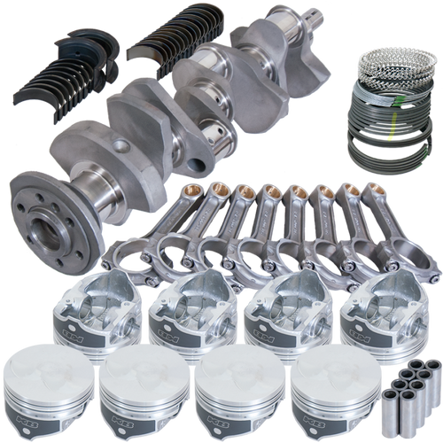 Eagle Chevy 350 2Pc 3.480in Crank 6.000in I-Beam Rod -7cc Flat Top 4.030in Pistons Rotating Assembly - 62005030 Photo - Primary