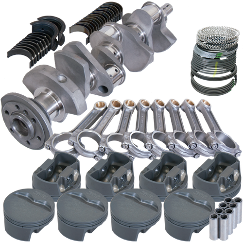 Eagle Chevy 350 3.500in Crank 6.000in I-Beam Rods -5cc Flat Top 4.000in Pistons Rotating Assembly - 62020000 Photo - Primary